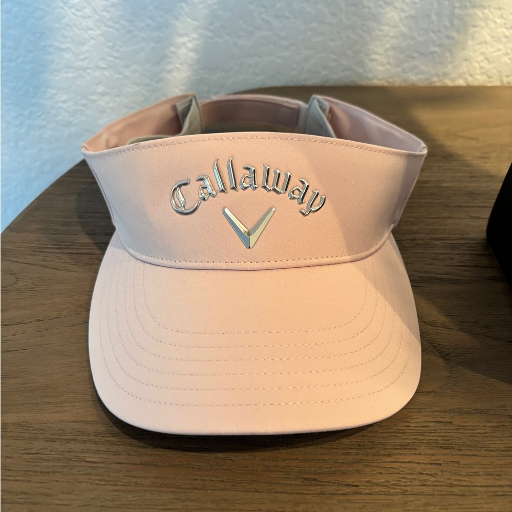 Callaway Golf Women's Liquid Metal Visor Adjustable Light Pink Silver - Picture 5 of 7